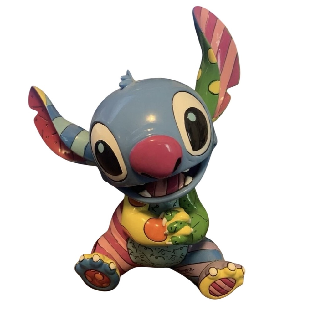 Disney Britto Stitch Figurine Showcase Collection Enesco 4030816 Pop Art Statue
